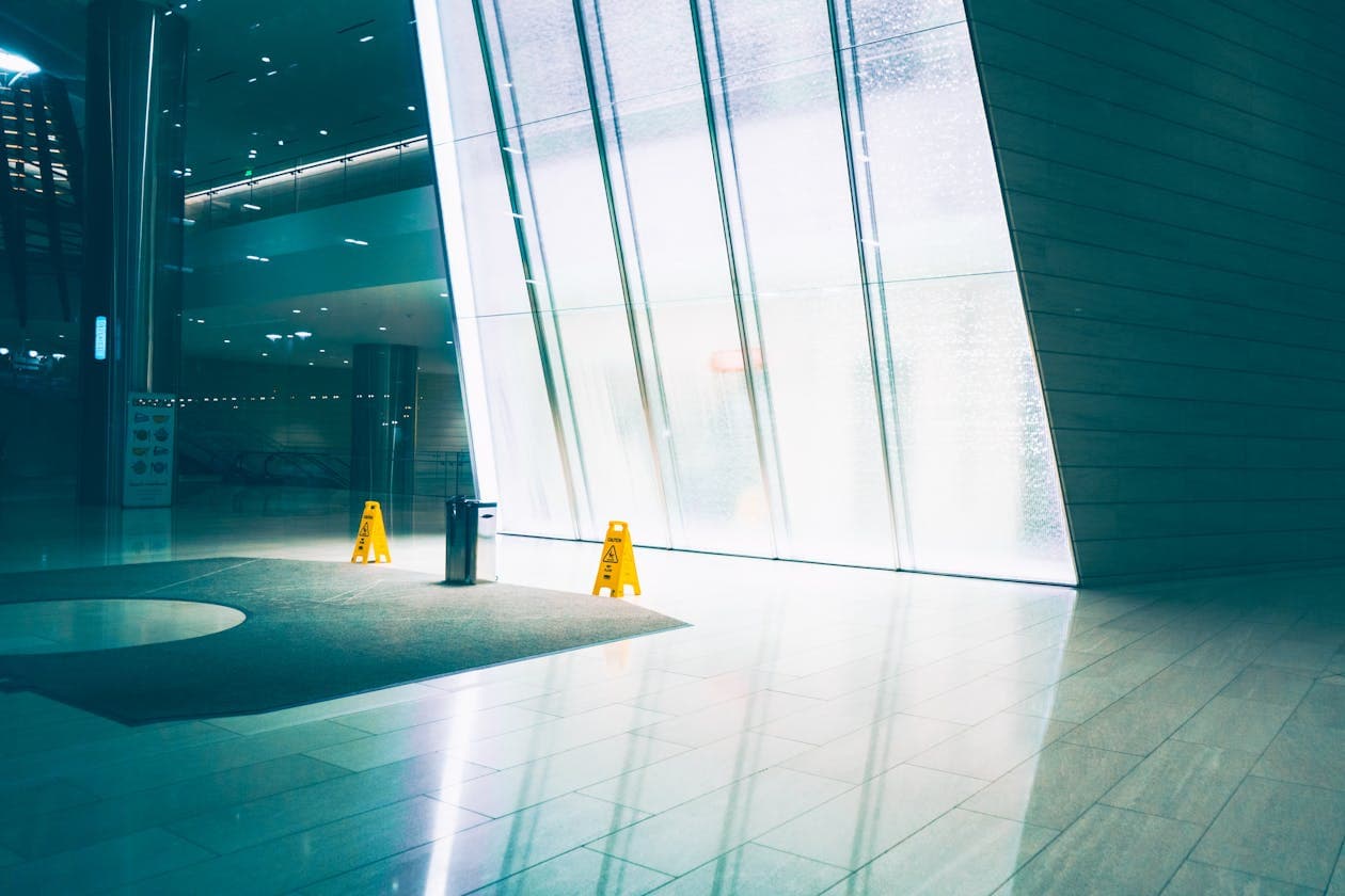Lobby — Post-Treatment Wet Floor