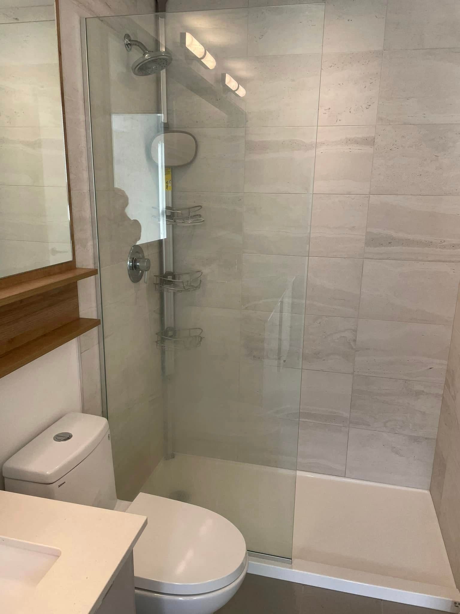 Modern Bathroom — Glass Shower Deep Clean
