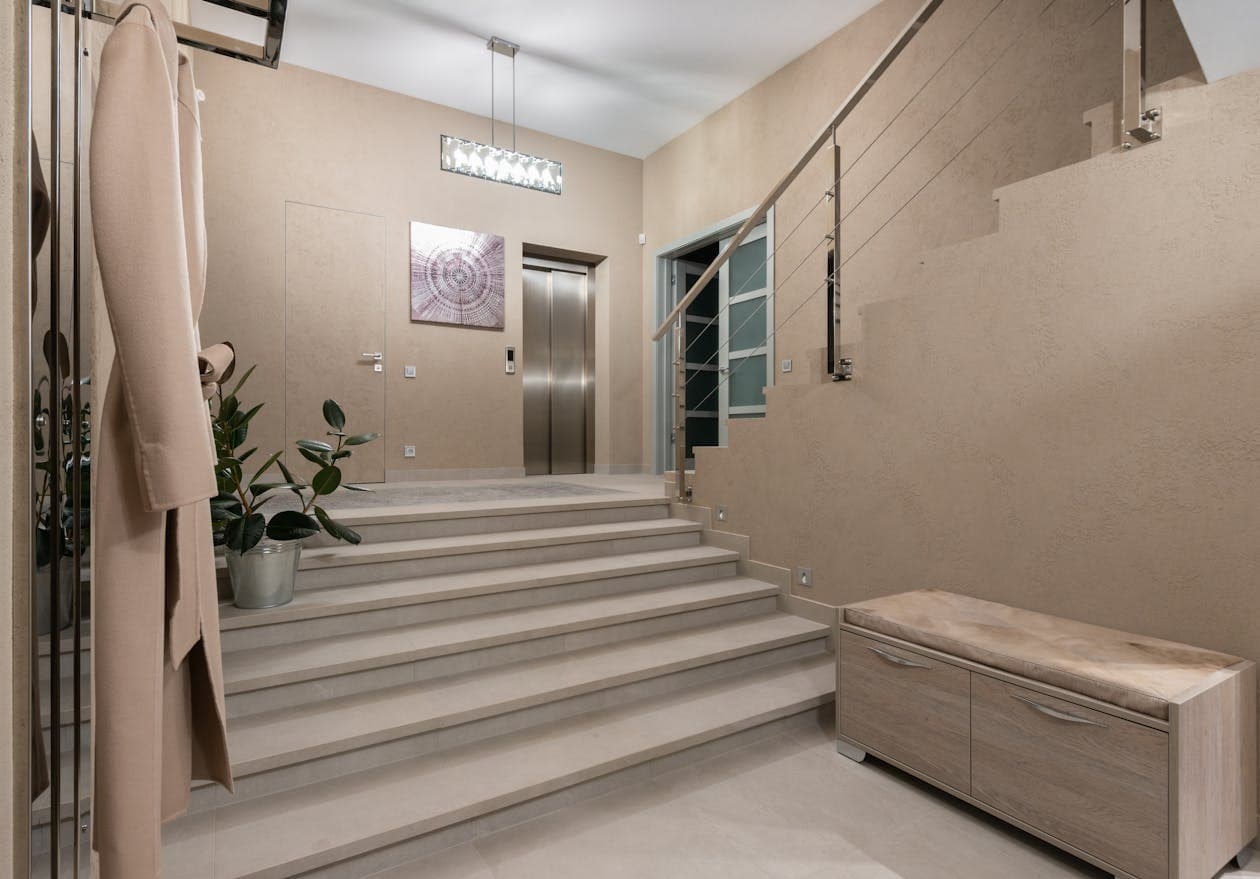 Modern Building Lobby — Glass & Light