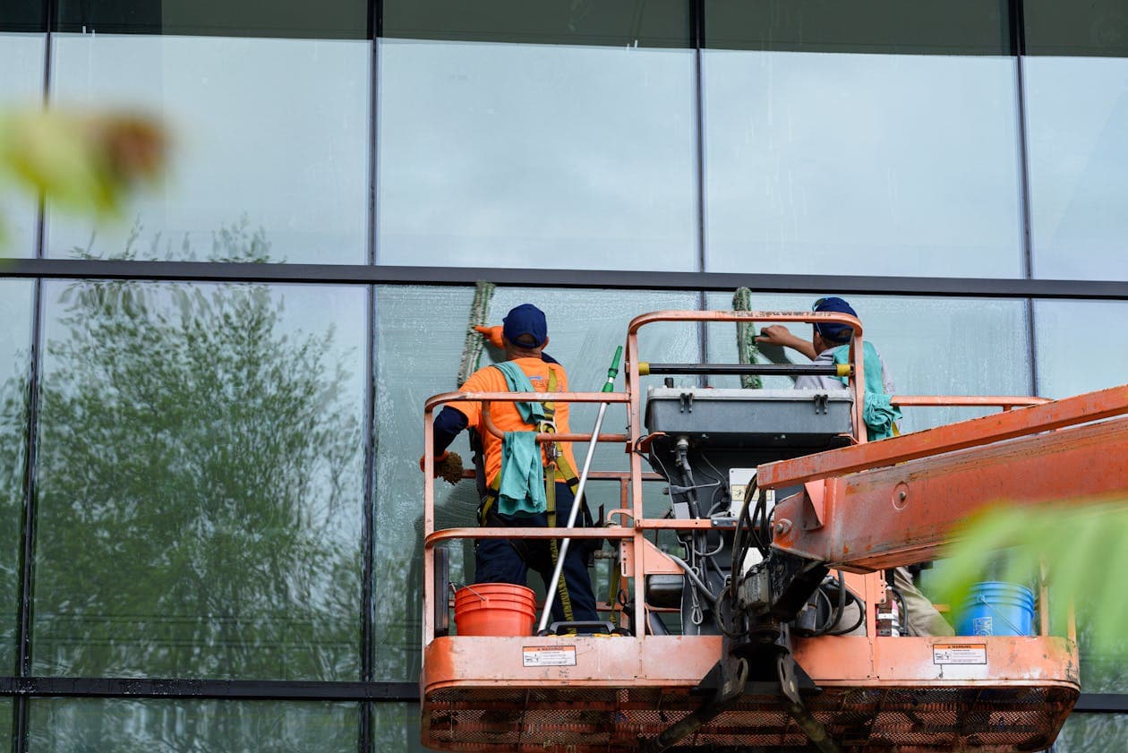 Modern Building — Exterior Glass Detail